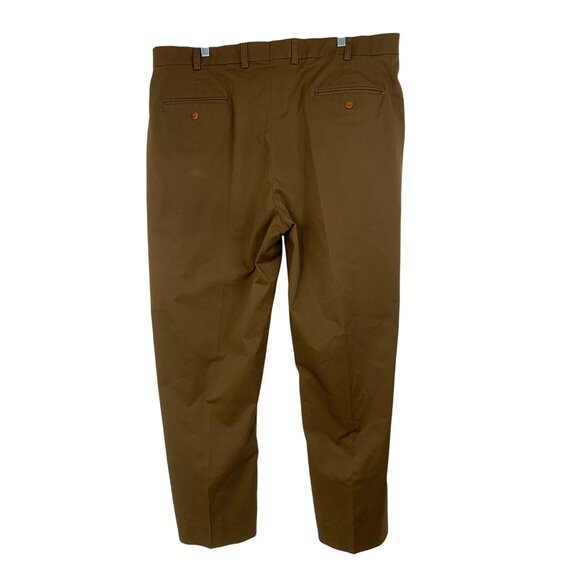 Orvis Mens Brown Flat Front Chino Pants 40x30 Field Sport Workwear RS10274 EUC - Picture 2 of 6